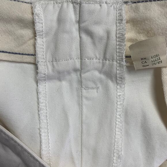RRL by RALPH LAUREN Size 36 White Twill Cotton Straight Button Fly Casual Pants - Picture 7 of 7